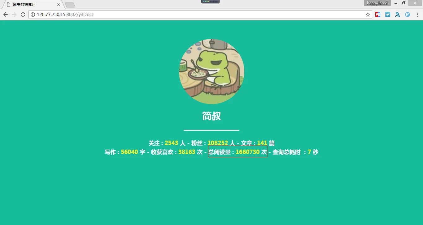'简叔'简书数据