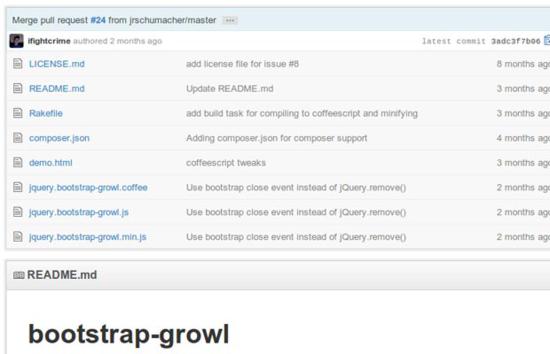 Bootstrap Growl