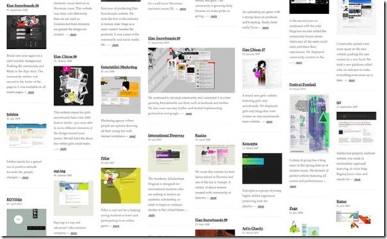 25个强大的jQuery砌体网页设计作品