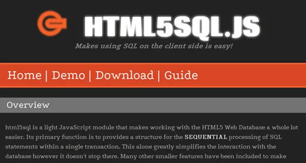 html5sql