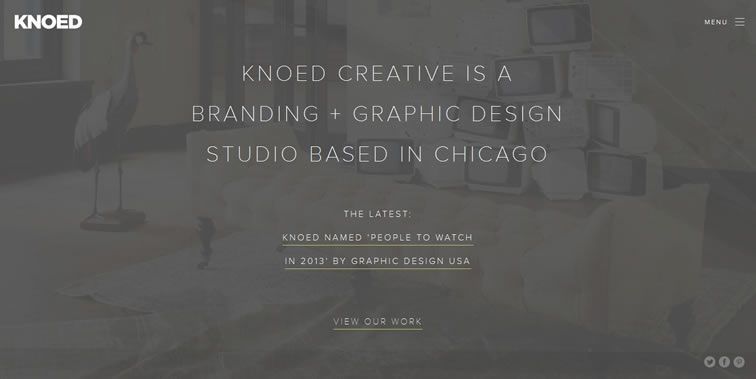 Knoed Creative homepage clean modern responsive web inspiration