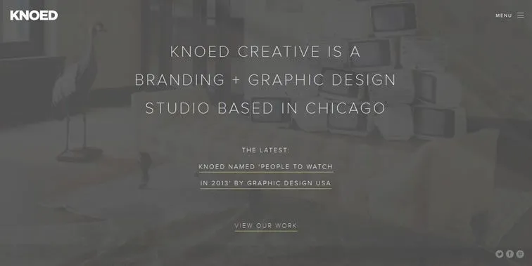 Knoed Creative homepage clean modern responsive web inspiration