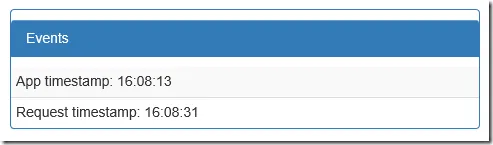3.7 Displaying application and request timestamps