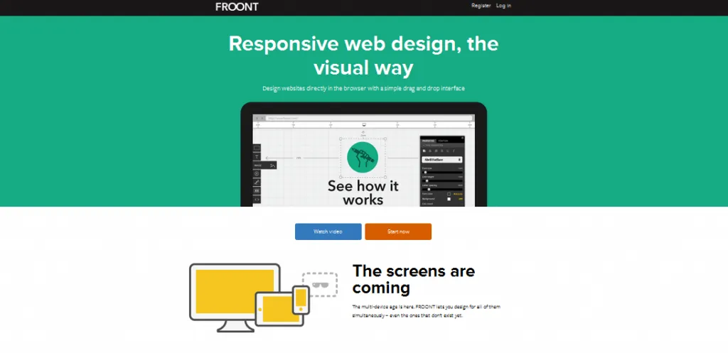 single page flat design 3