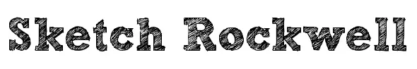 Sketch Rockwell Font