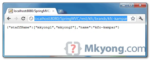 spring mvc and json demo