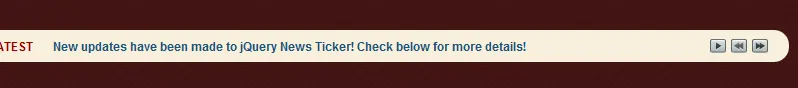 jQuery News Ticker