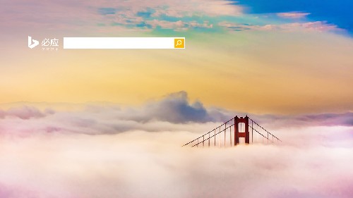 云中隐现的金门大桥