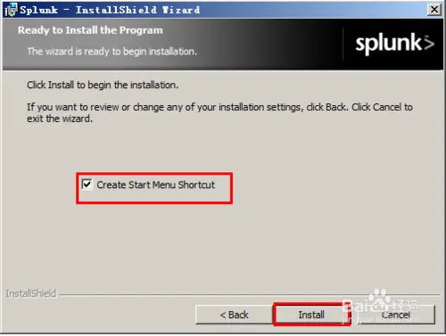 Windows上安装splunk