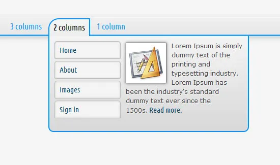 Mega menu with HTML5 and CSS3