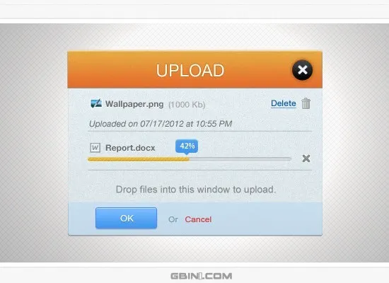 PSD Upload Interface