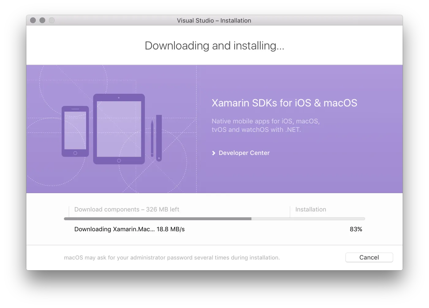 Downloading Xamarin.Mac