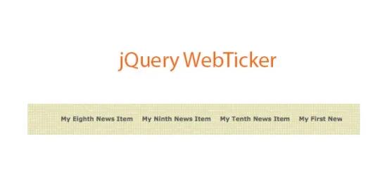 jQuery-WebTicker-Plugin