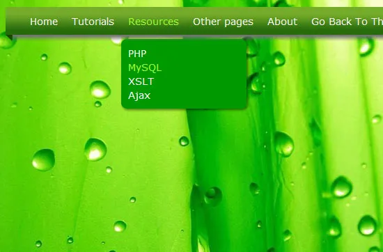 Creating a CSS3 Dropdown Menu #2