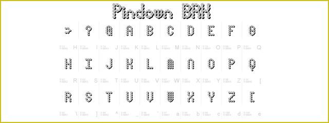 Pin Down X-BRK - Chunky & 3d Free Font
