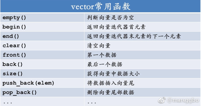 vector常用函数