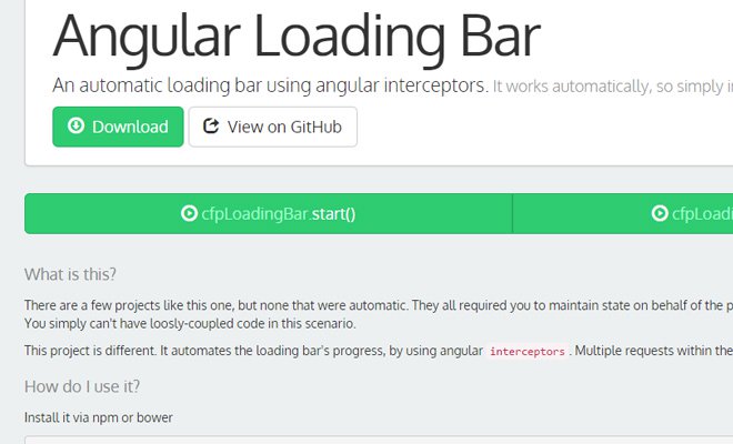 angular loading bar github open source