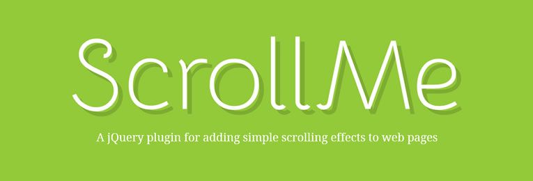 ScrollMe is a lightweight jQuery plugin that will allow you to add simple scrolling effects to web pages