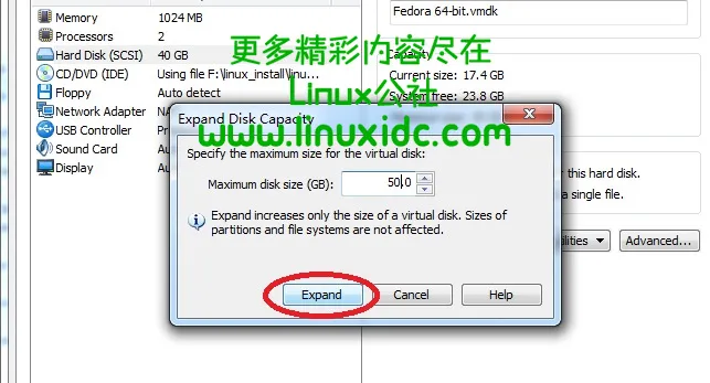 Linux中VMware虚拟机增加磁盘空间的扩容操作[图文]