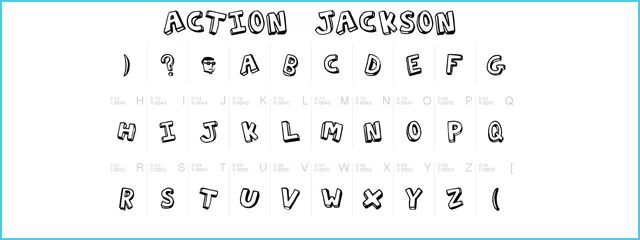 Action Jackson - Chunky & 3d Free Font