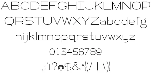 free thin fonts