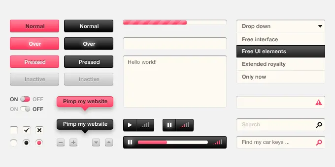 Beautiful UI Kits For Web and Graphic Designers
