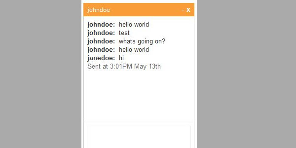 Facebook Style jQuery Chat