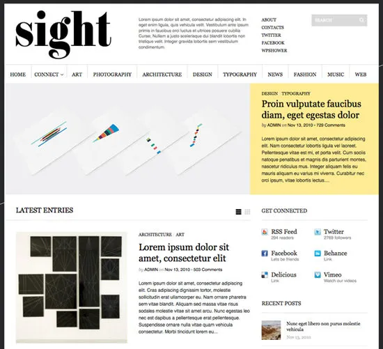 sight 21 Free Premium Wordpress Themes to Impress