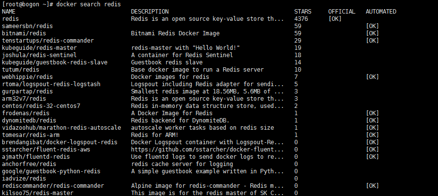 docker linux redis 安装