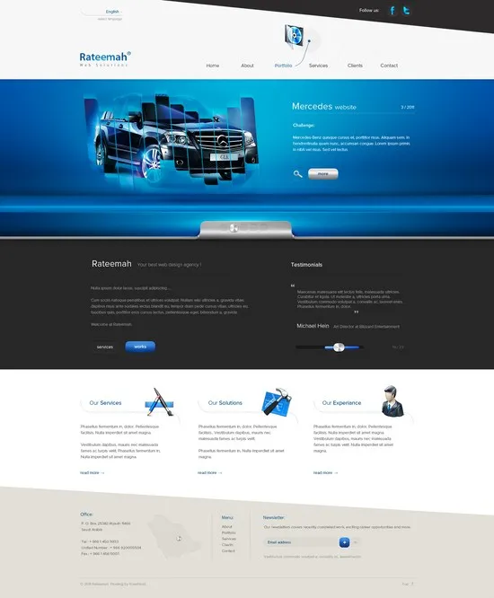 website agency homepage