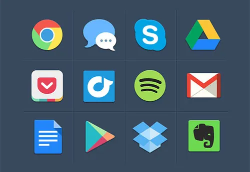 free flat icons