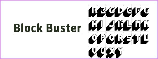 Block Buster - Chunky & 3d Free Font