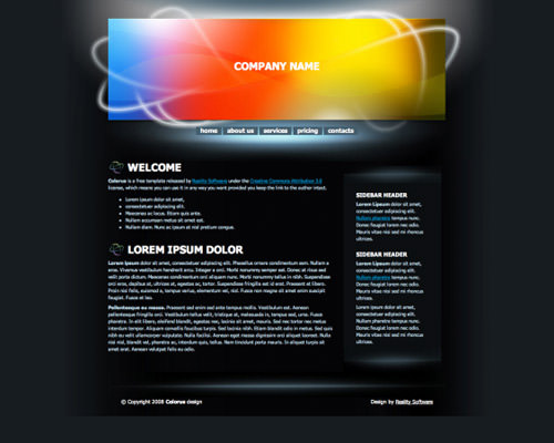 colorus 60 High Quality Free Web Templates and Layouts