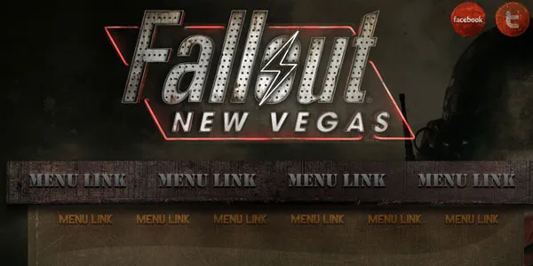Fallout New Vegas website PSD