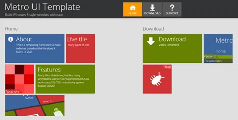 Metro UI Template