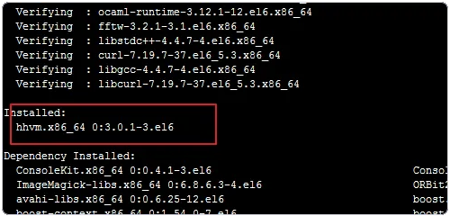 CentOS上安装HHvm