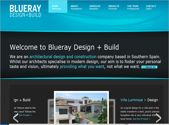 漂亮的蓝色风格网页设计作品欣赏