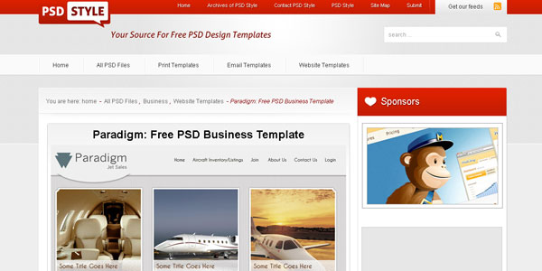 Paradigm: Free PSD Business Template
