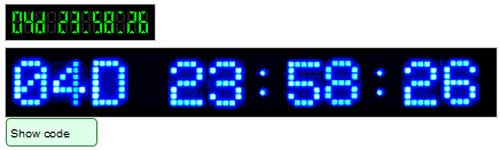 jQuery Countdown Clock