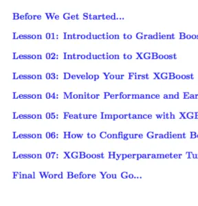 XGBoost With Python Mini Course