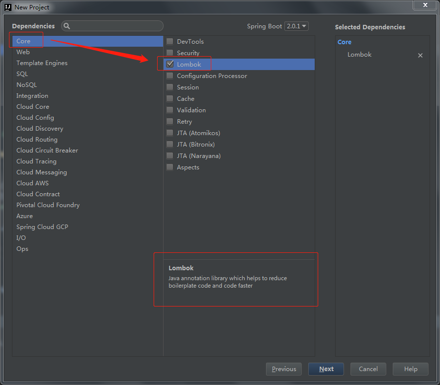 Spring Initializr -> Lombok