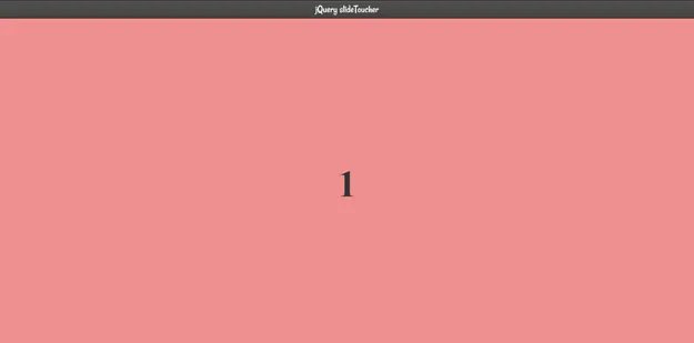 jQuery slideToucher