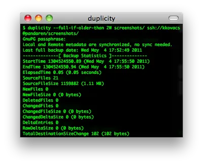 duplicity screenshot