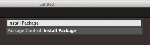 install package
