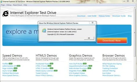 微软推出IE10第二个平台预览版