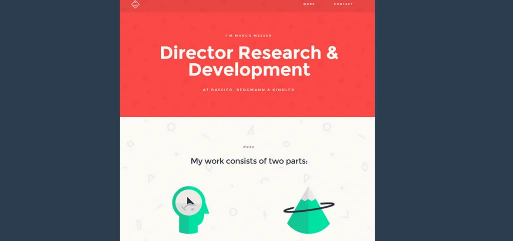 single page flat design 11