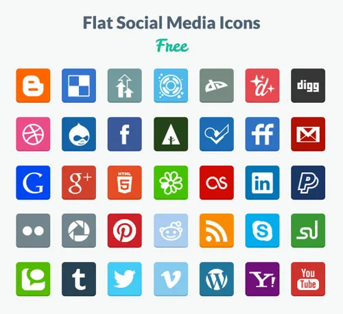 free flat icons