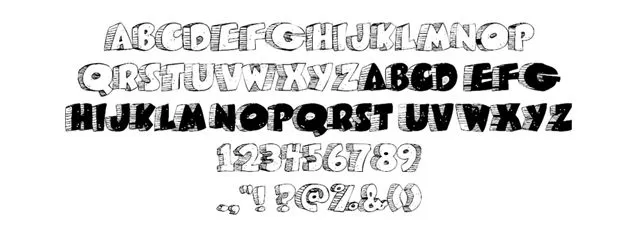 Caveman - Chunky & 3d Free Font