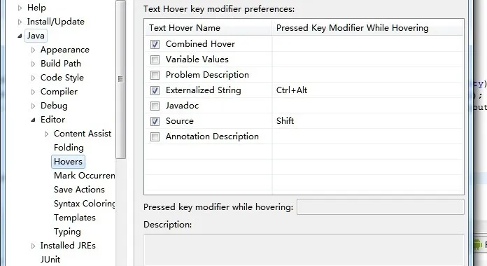 去掉Eclipses的鼠标移动时的提示和增加键盘输入时的代码提示 - 逍遥十四少 - 逍遥十四少