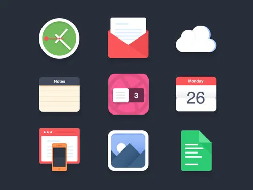 free flat icons